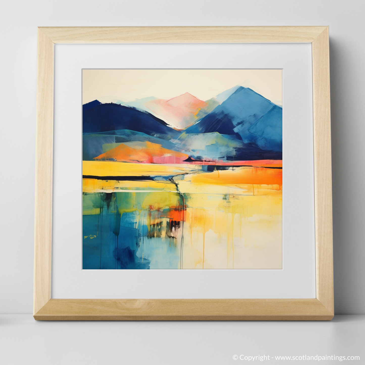 Art Print of Ben Vorlich (Loch Earn) with a natural frame