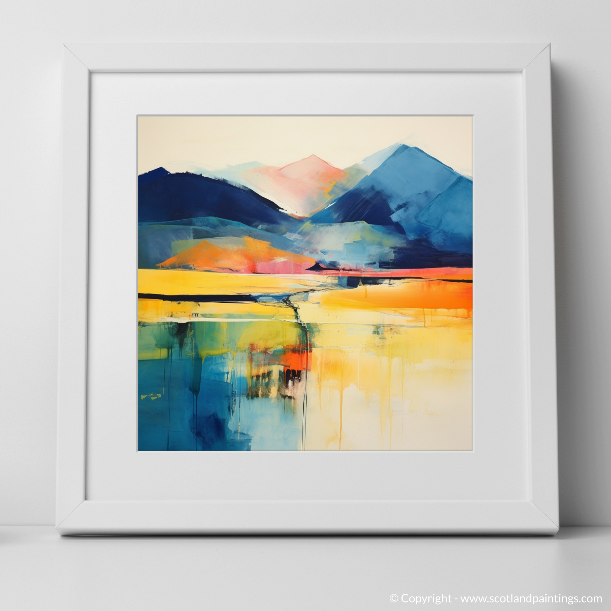 Art Print of Ben Vorlich (Loch Earn) with a white frame