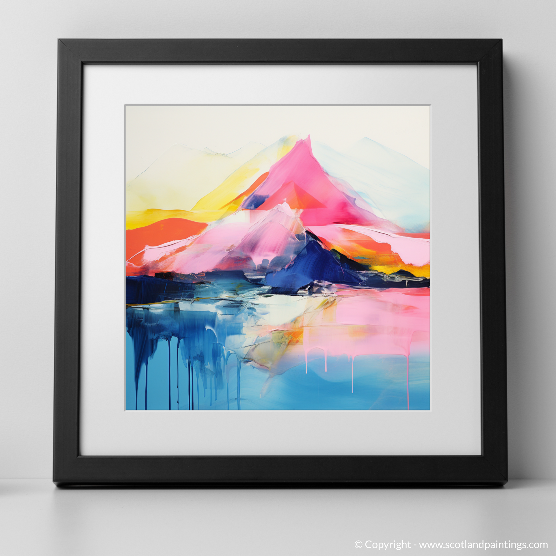 Art Print of Schiehallion with a black frame