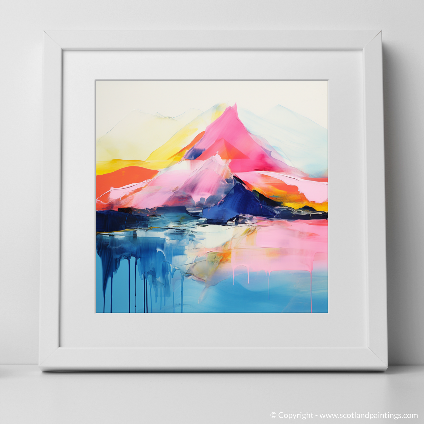 Art Print of Schiehallion with a white frame