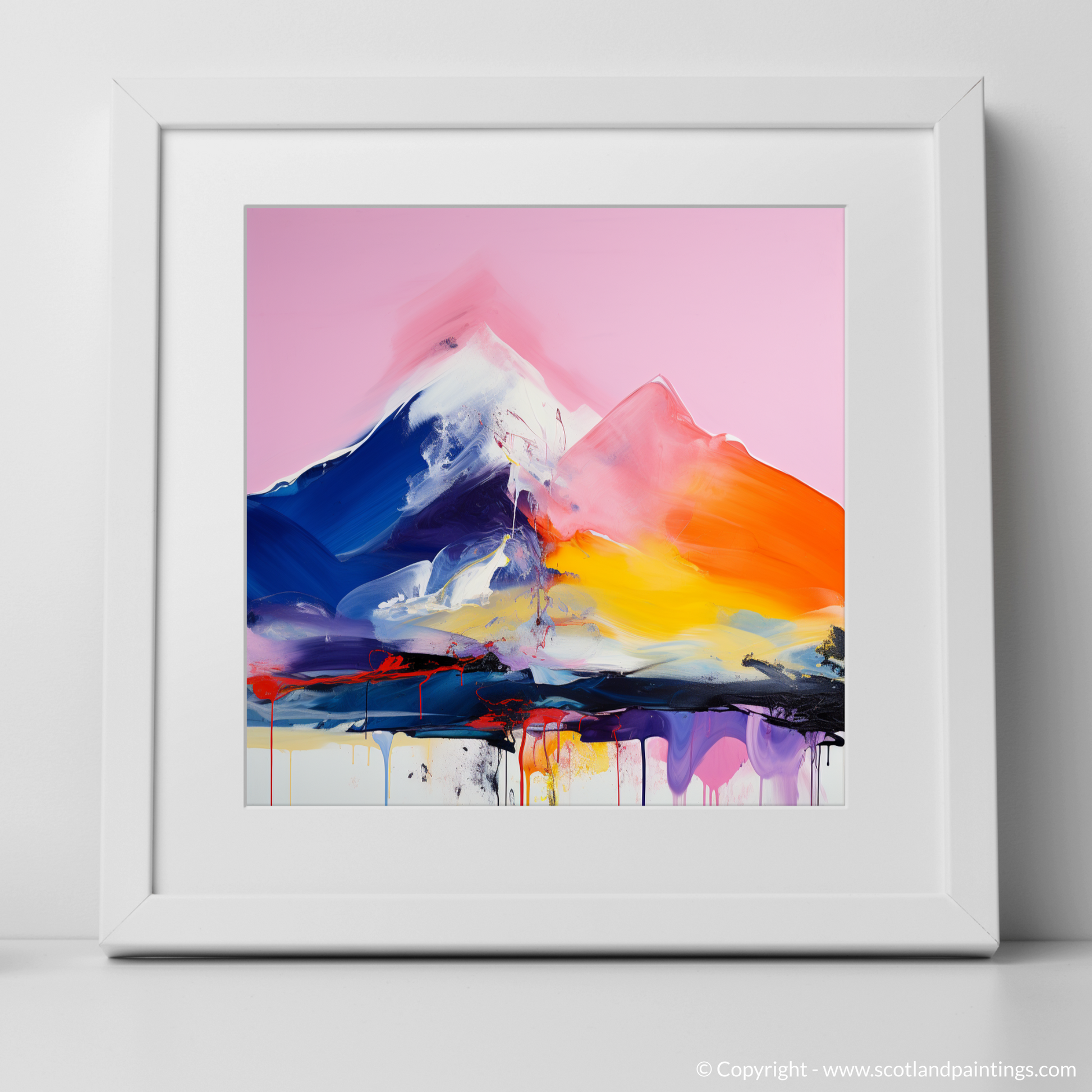 Art Print of Ben More with a white frame