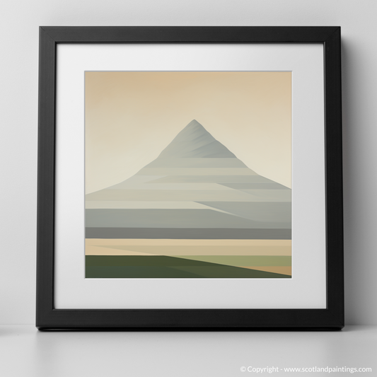 Art Print of Meall Garbh (Càrn Mairg) with a black frame