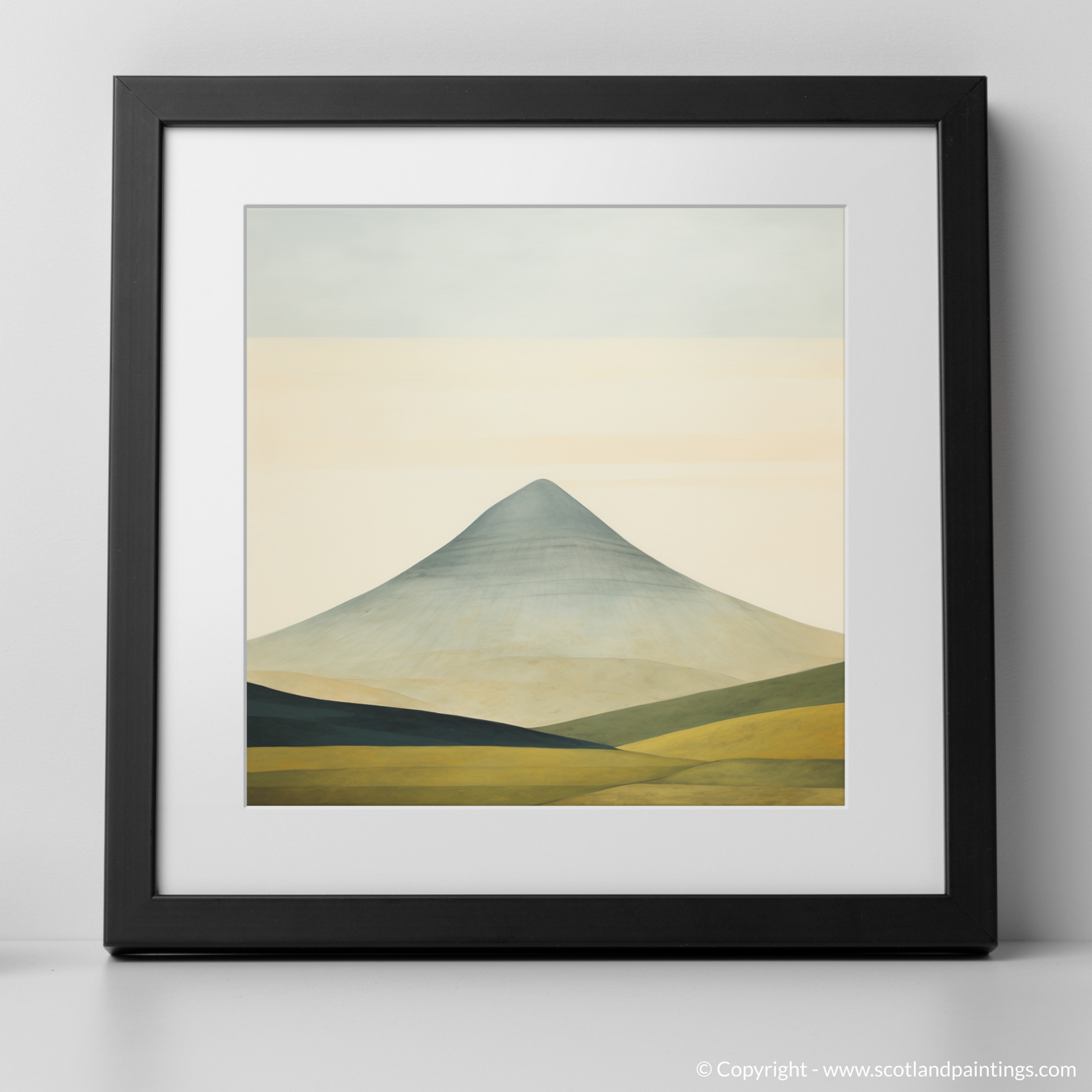 Art Print of Meall Garbh (Càrn Mairg) with a black frame