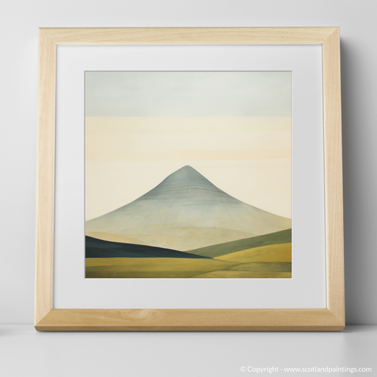 Art Print of Meall Garbh (Càrn Mairg) with a natural frame