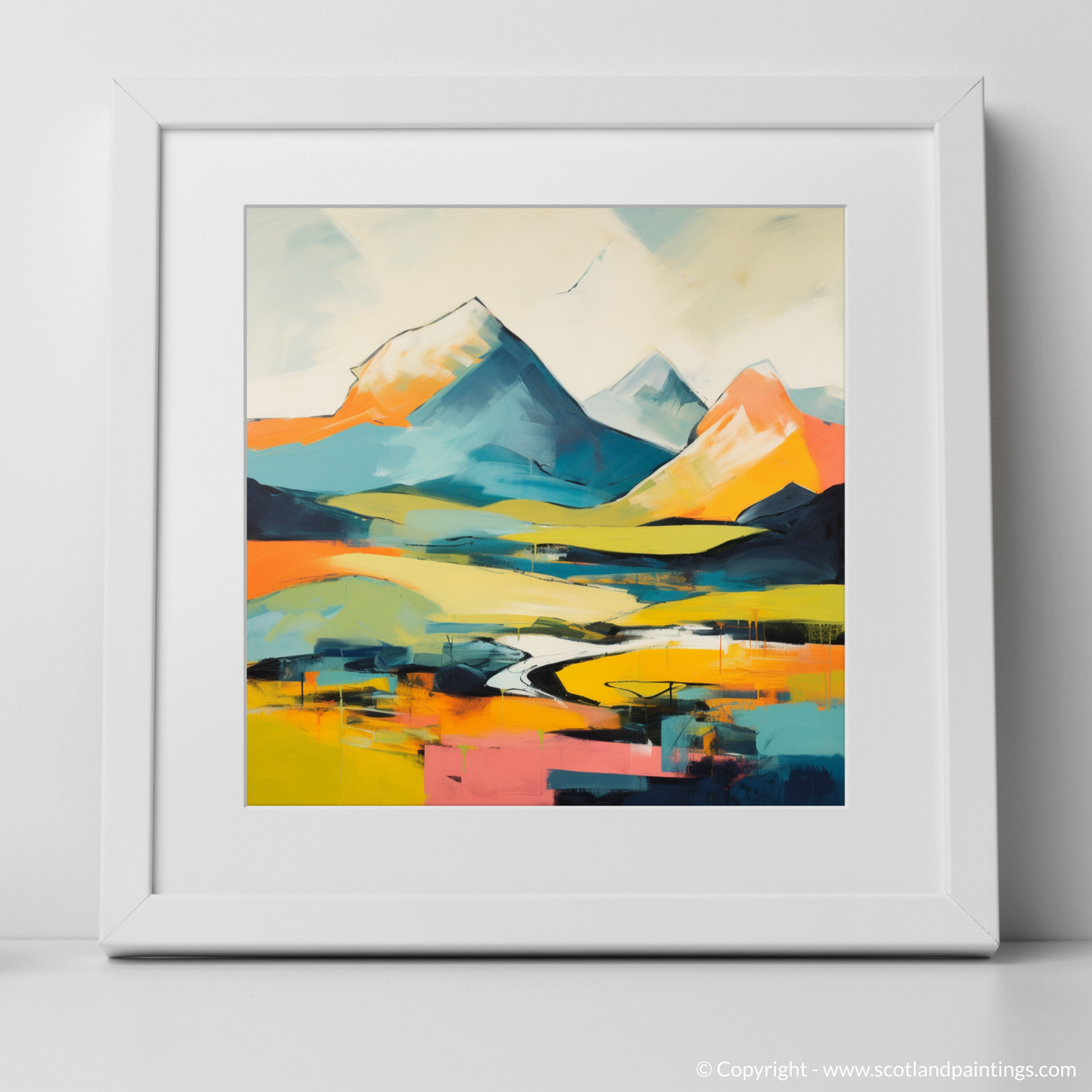 Art Print of Beinn Ìme with a white frame