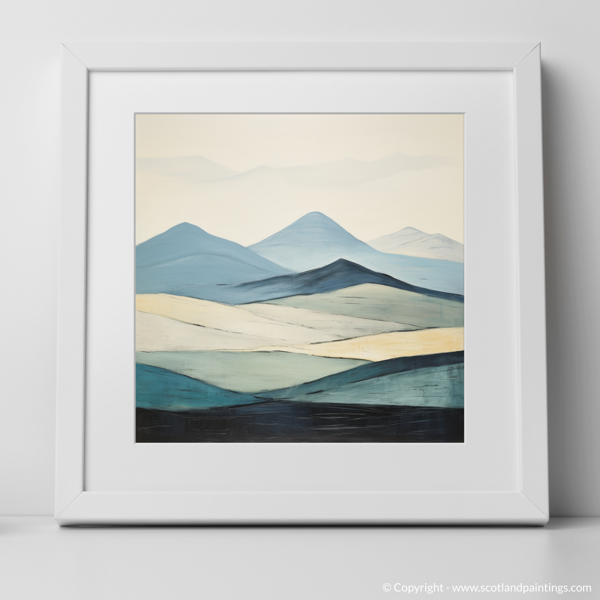 Art Print of Meall Corranaich with a white frame