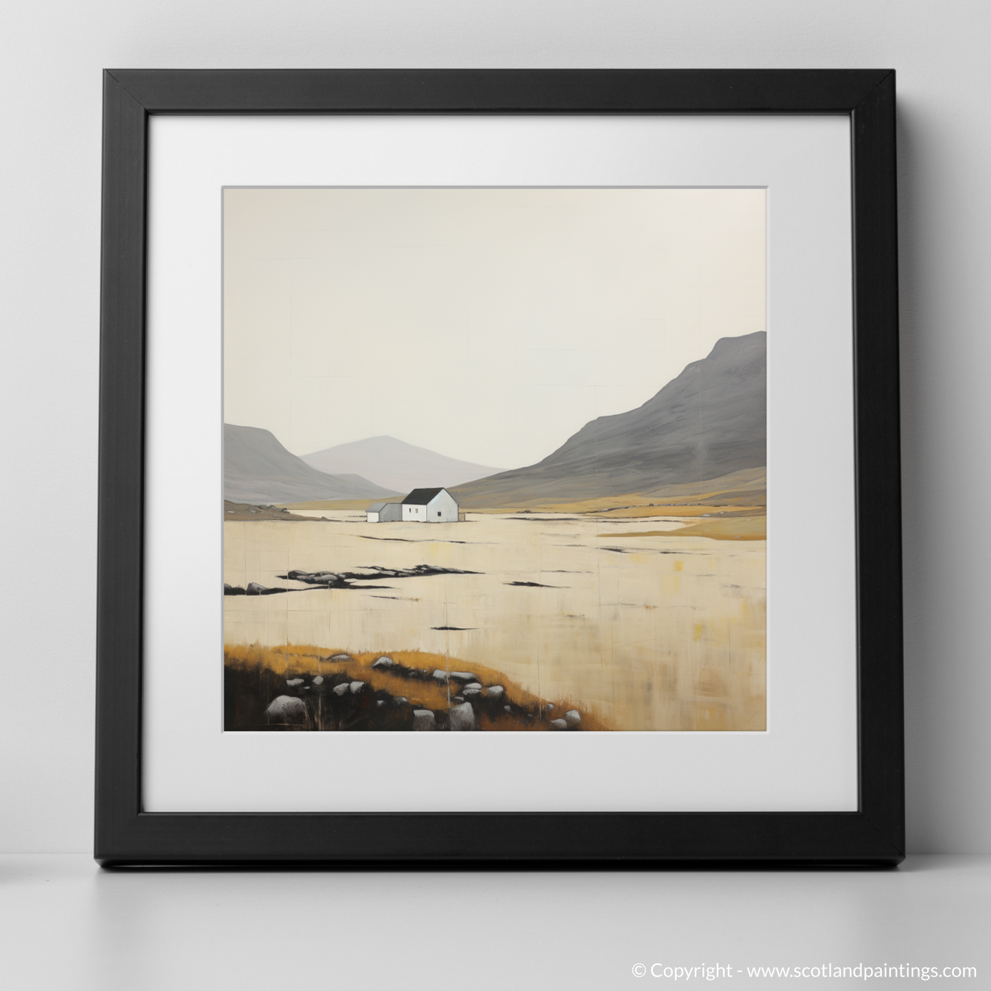 Painting and Art Print of The Cairnwell. Abstract Cairnwell: Geometric Solitude in the Scottish Munros.