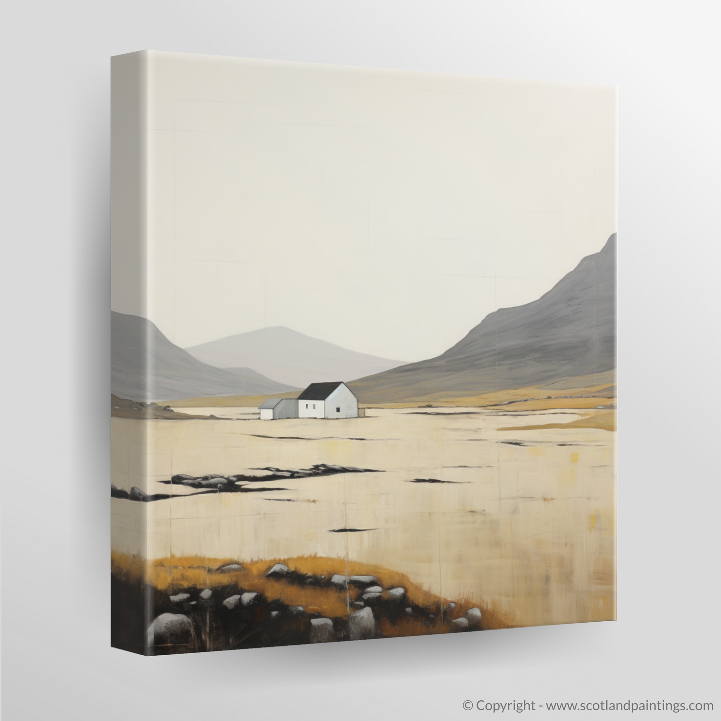 Painting and Art Print of The Cairnwell. Abstract Cairnwell: Geometric Solitude in the Scottish Munros.