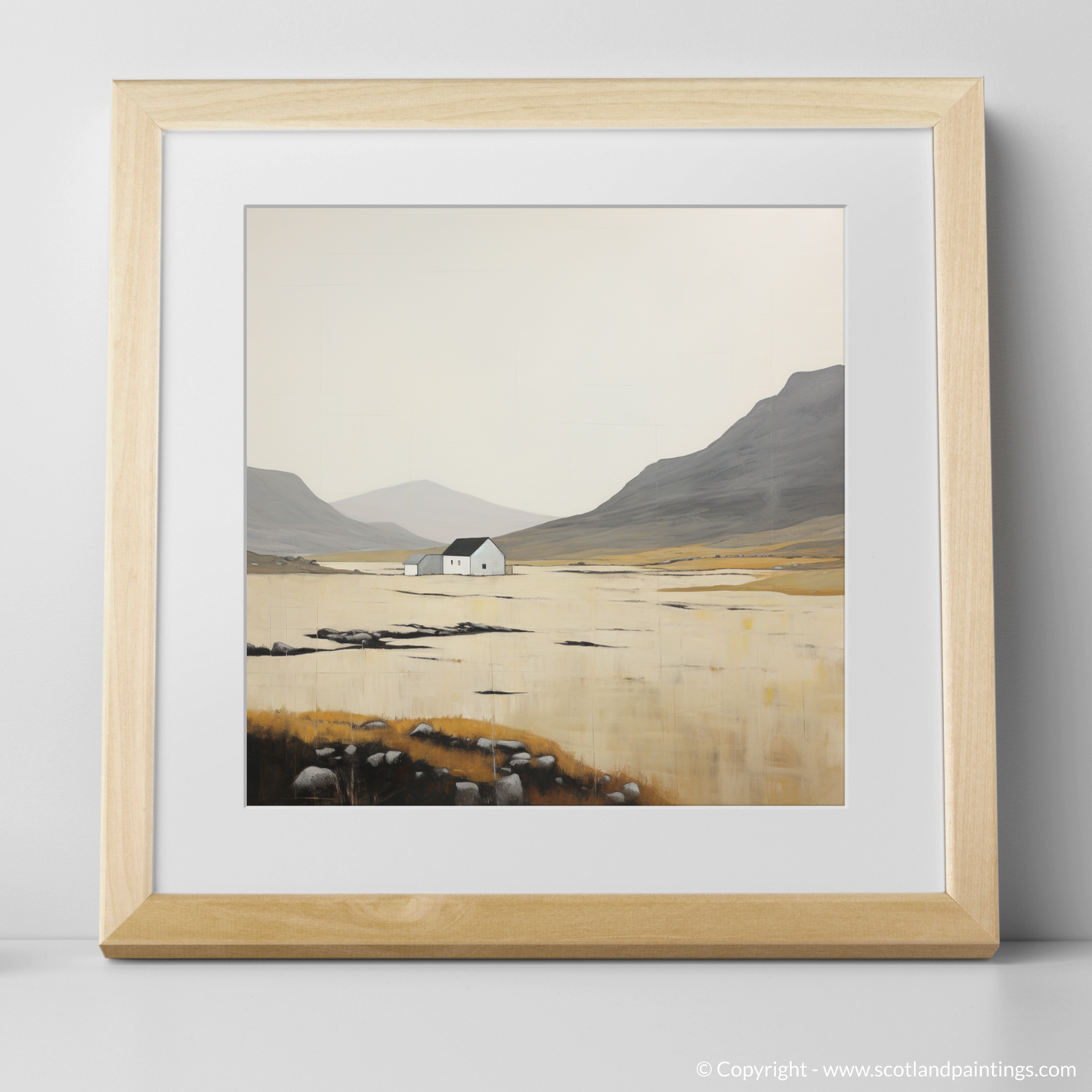 Painting and Art Print of The Cairnwell. Abstract Cairnwell: Geometric Solitude in the Scottish Munros.