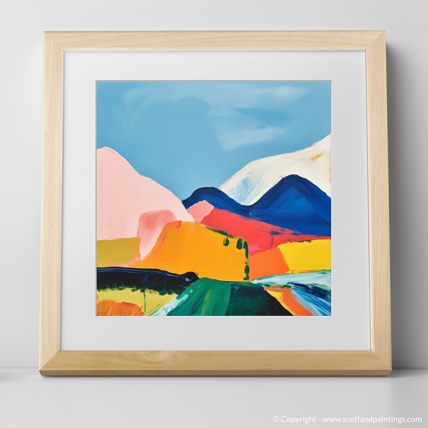 Art Print of Càrn Gorm with a natural frame