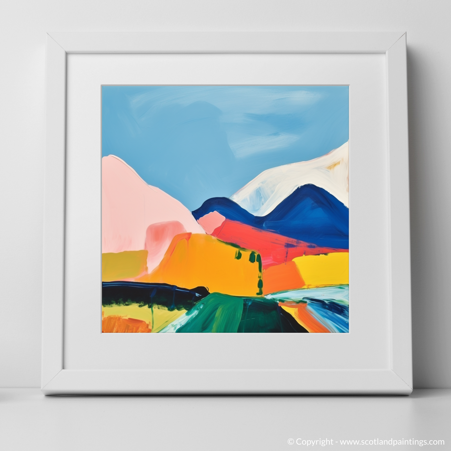 Art Print of Càrn Gorm with a white frame