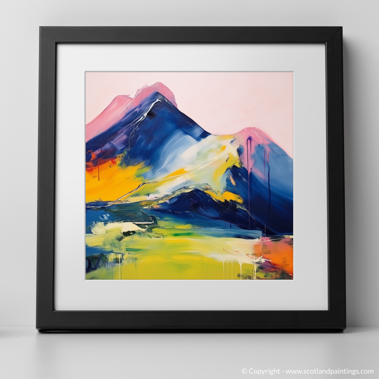 Art Print of Beinn Narnain with a black frame