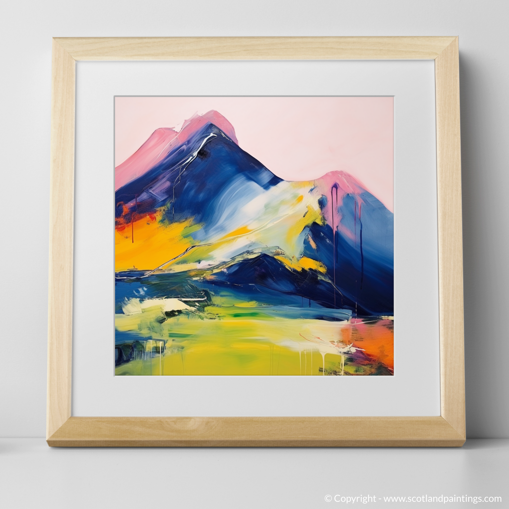 Art Print of Beinn Narnain with a natural frame