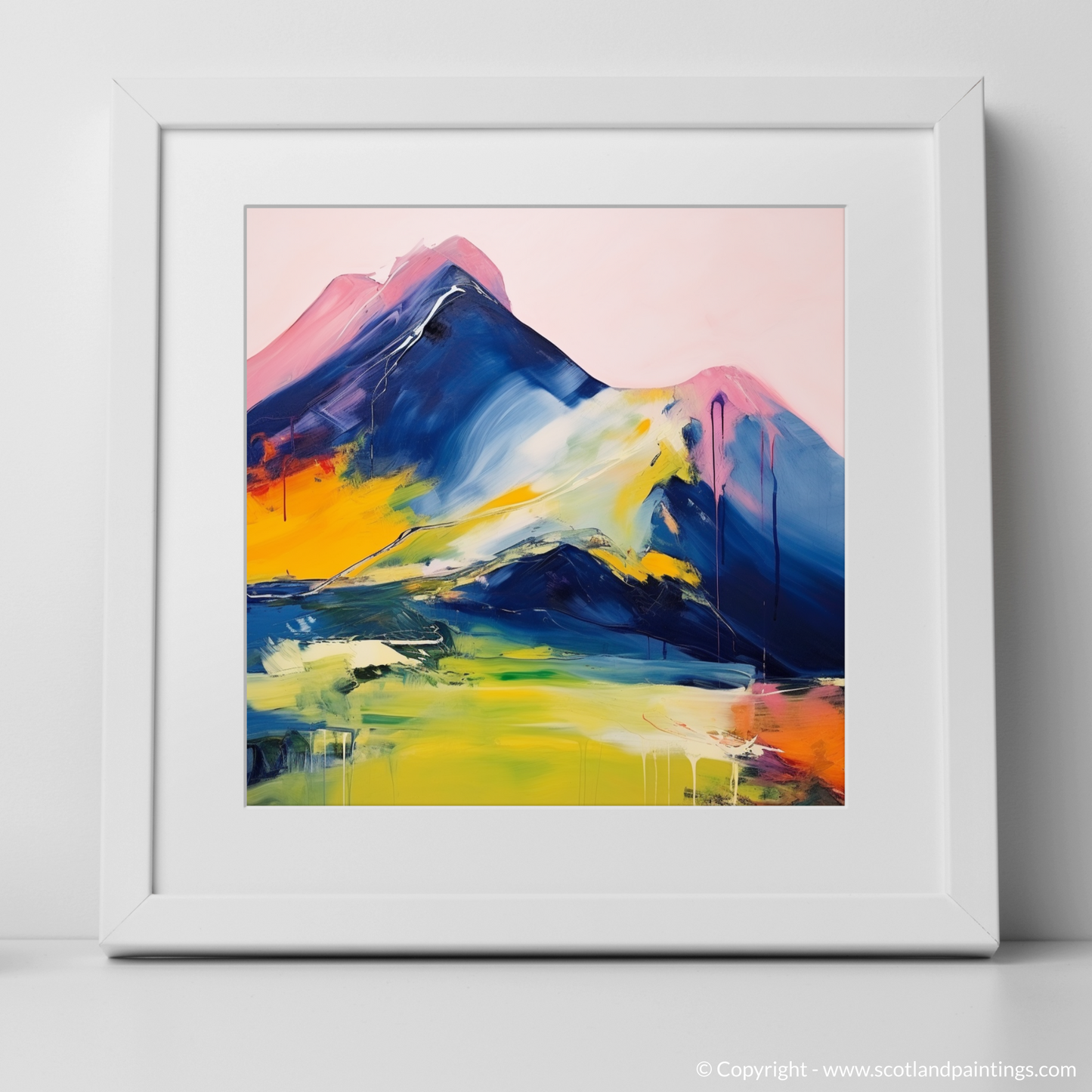 Art Print of Beinn Narnain with a white frame