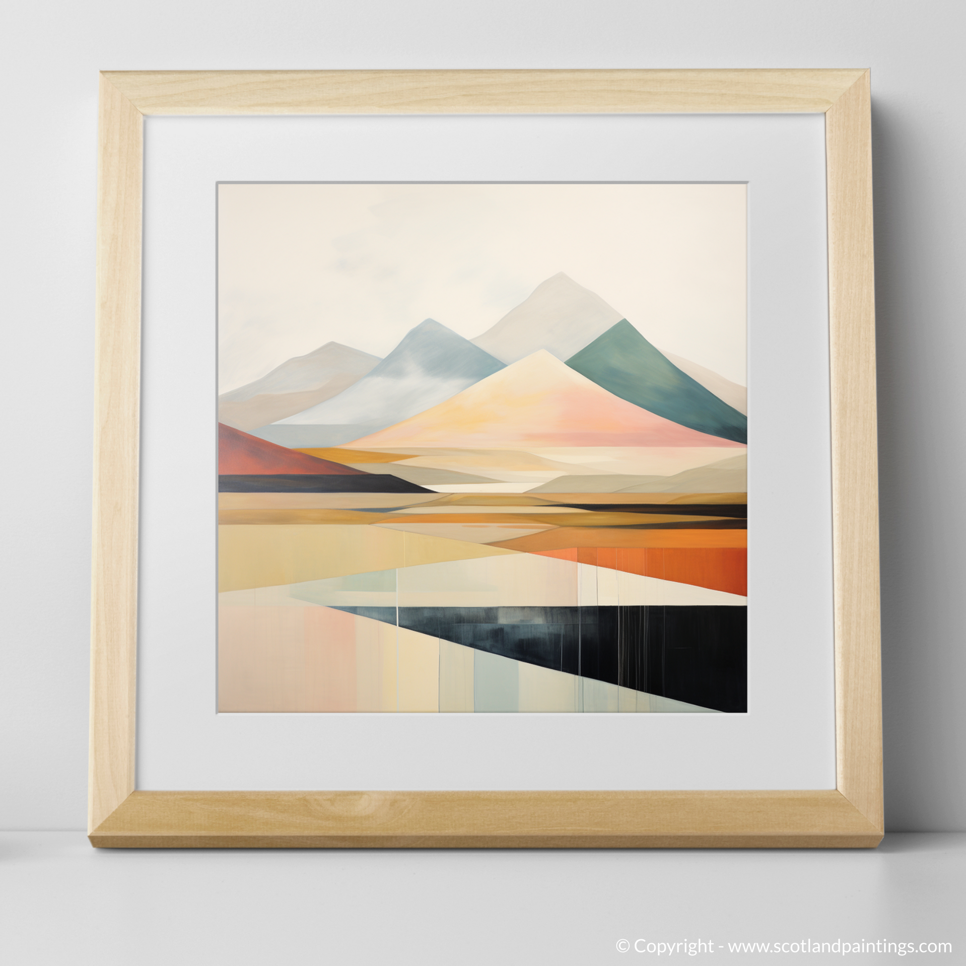 Art Print of Ben Lawers with a natural frame