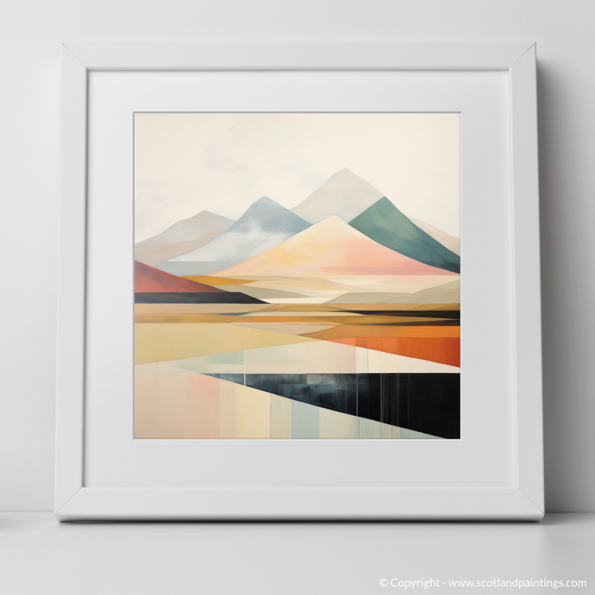 Art Print of Ben Lawers with a white frame