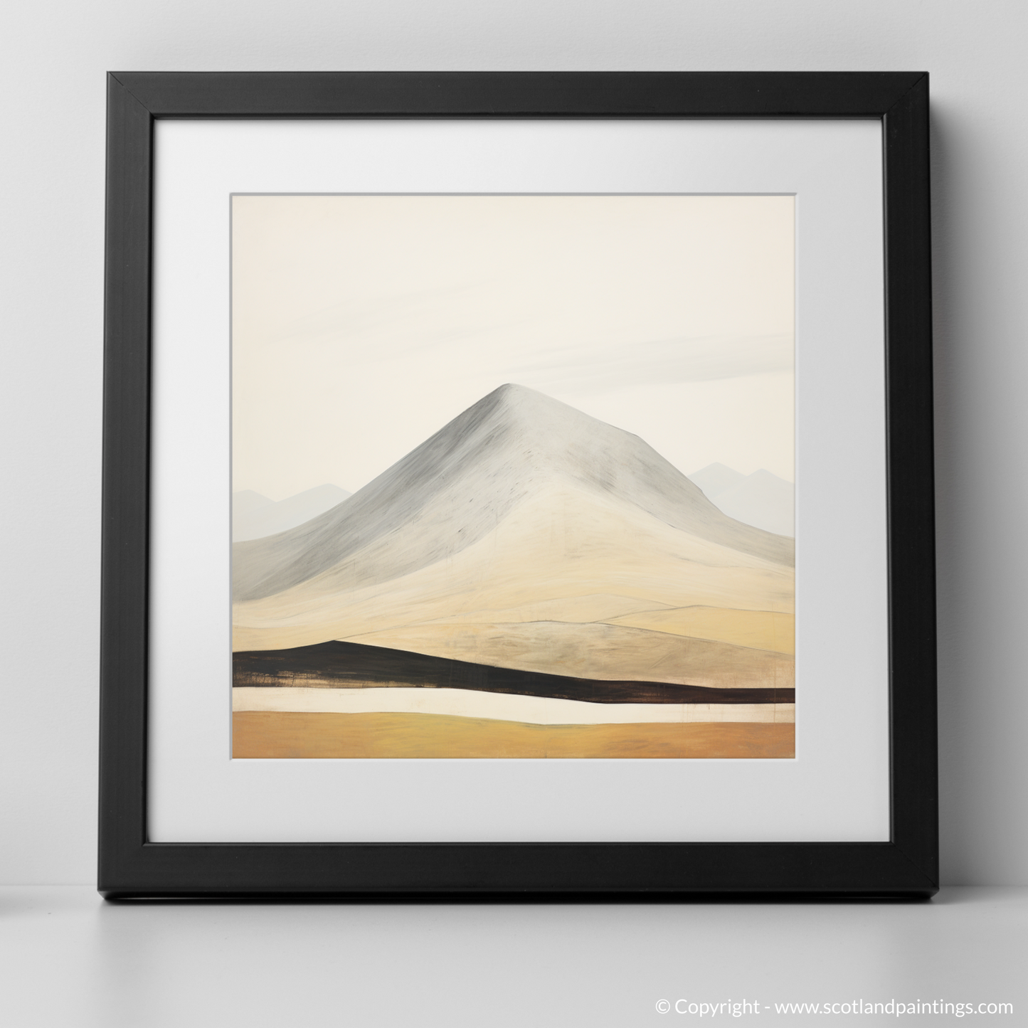 Art Print of Ben Lawers with a black frame