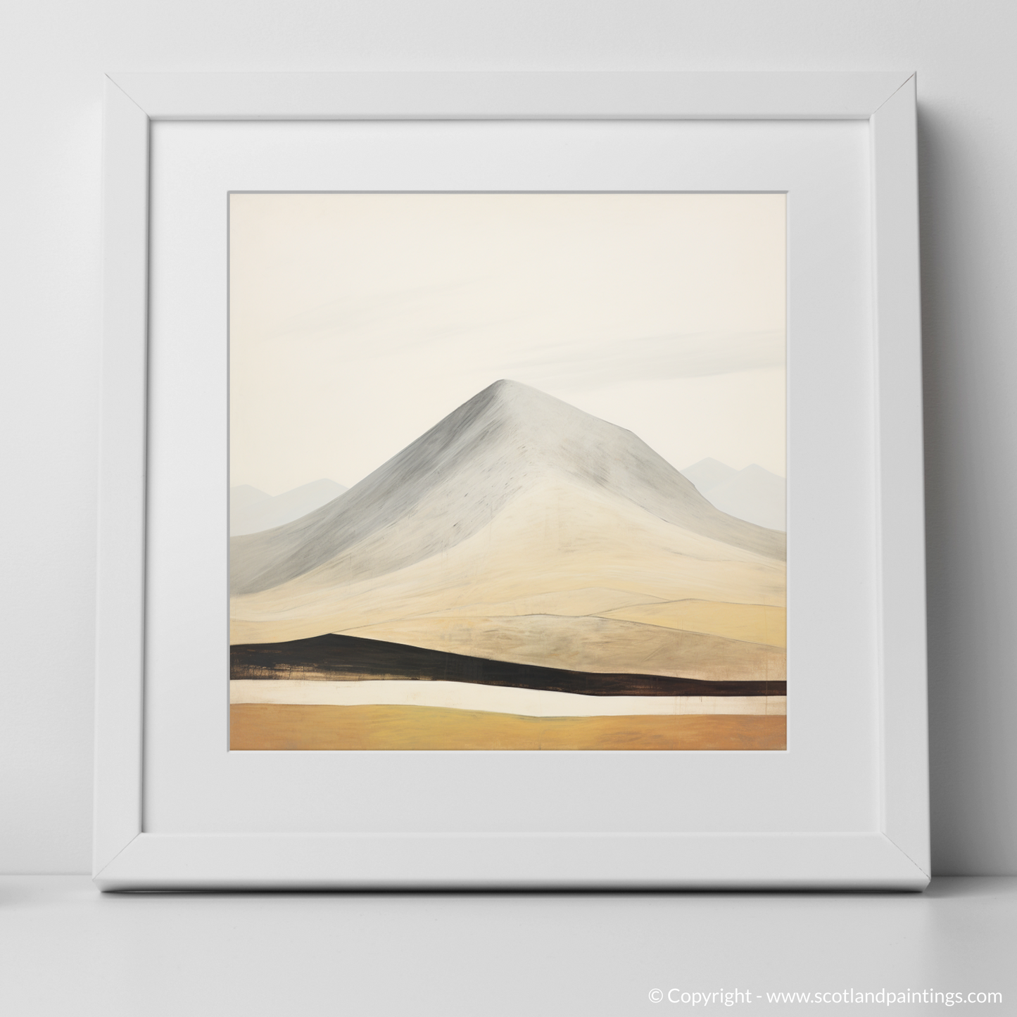 Art Print of Ben Lawers with a white frame