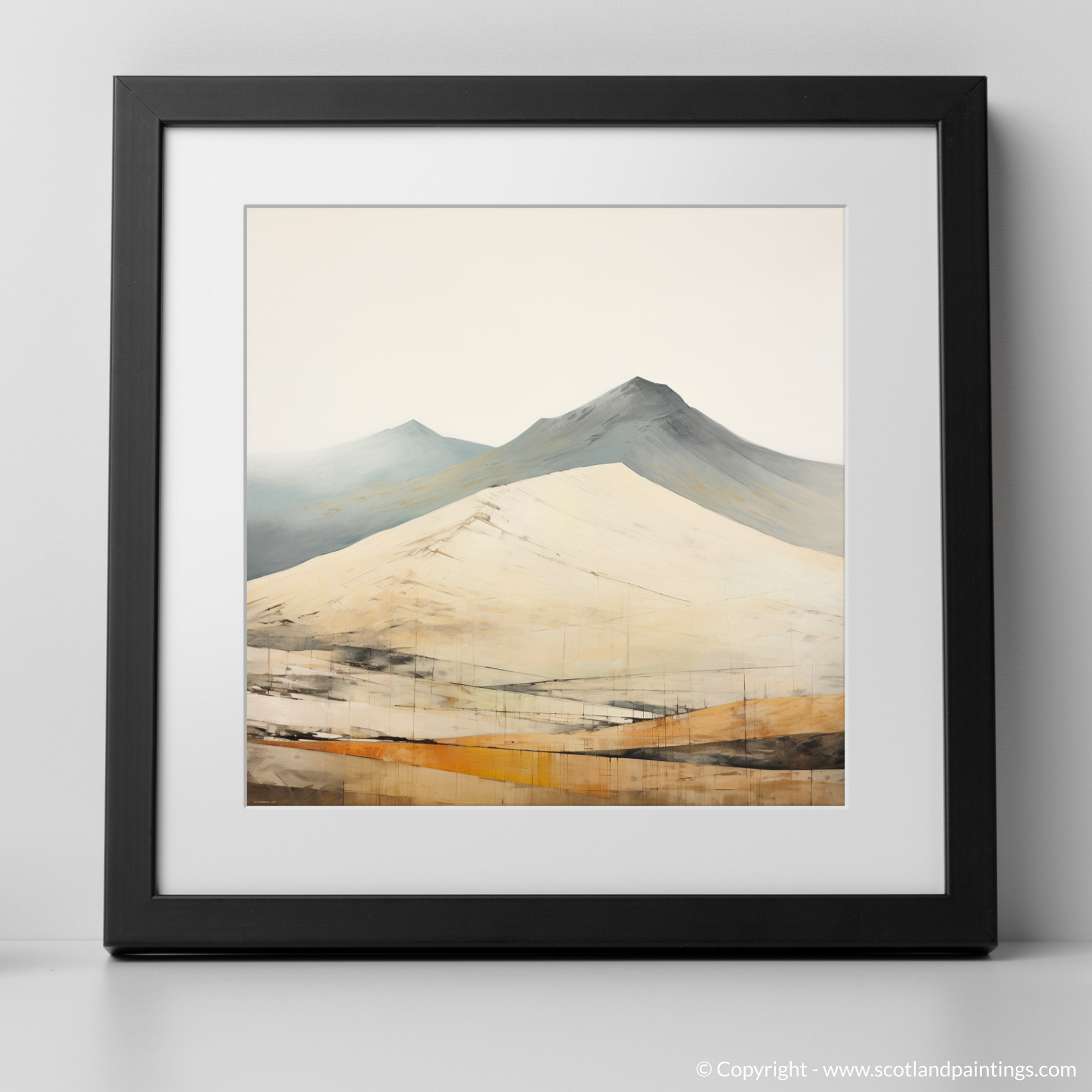 Art Print of Ben Lawers with a black frame
