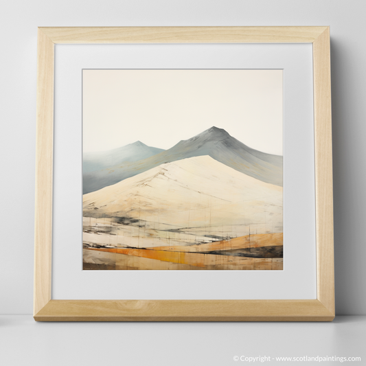Art Print of Ben Lawers with a natural frame