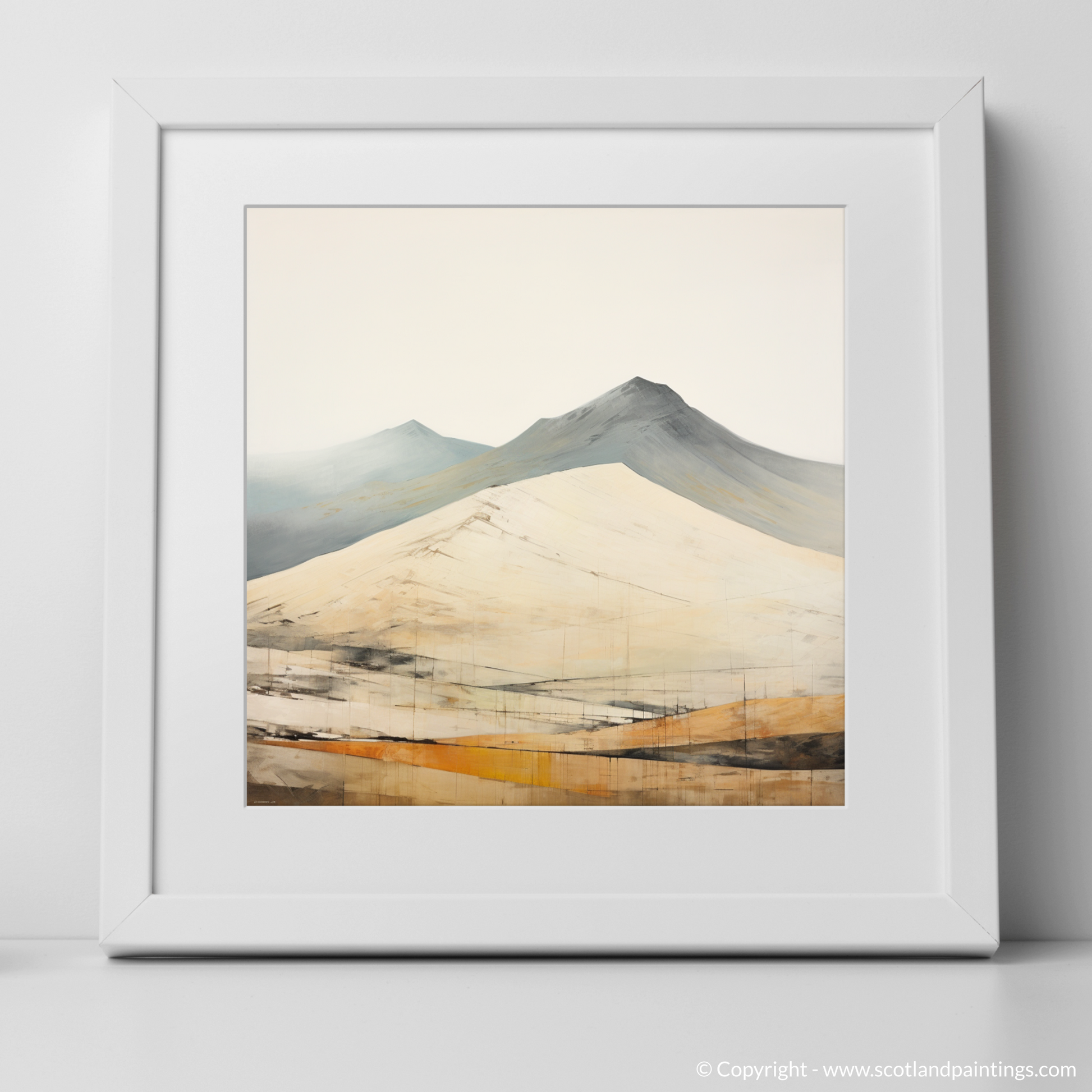 Art Print of Ben Lawers with a white frame