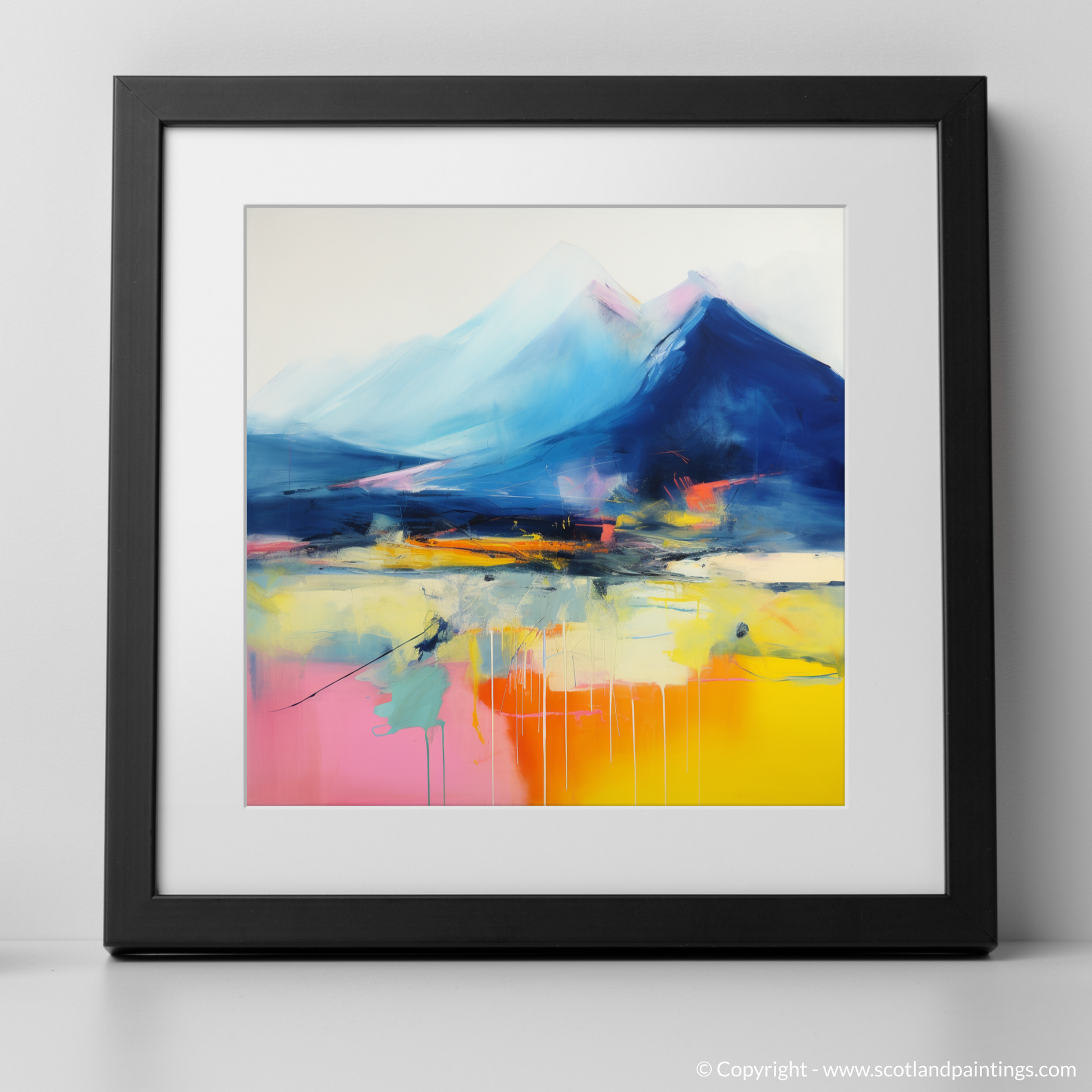 Art Print of Beinn Narnain with a black frame