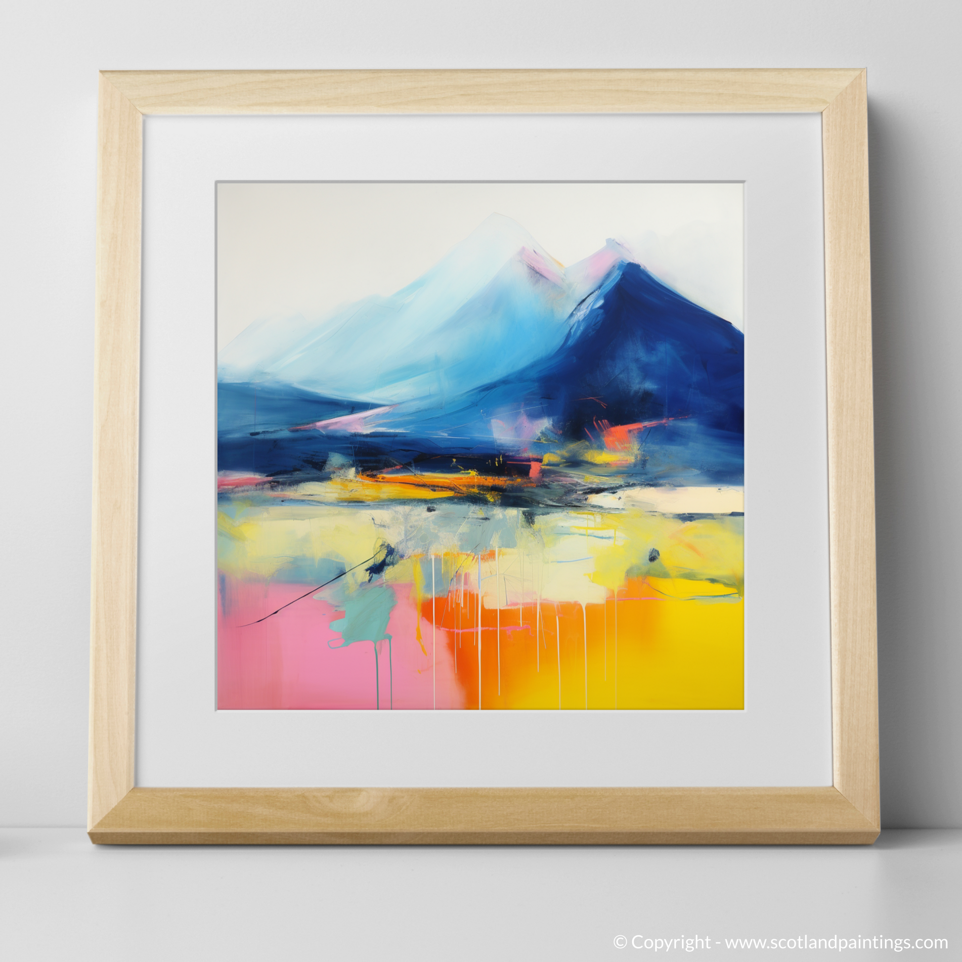 Art Print of Beinn Narnain with a natural frame