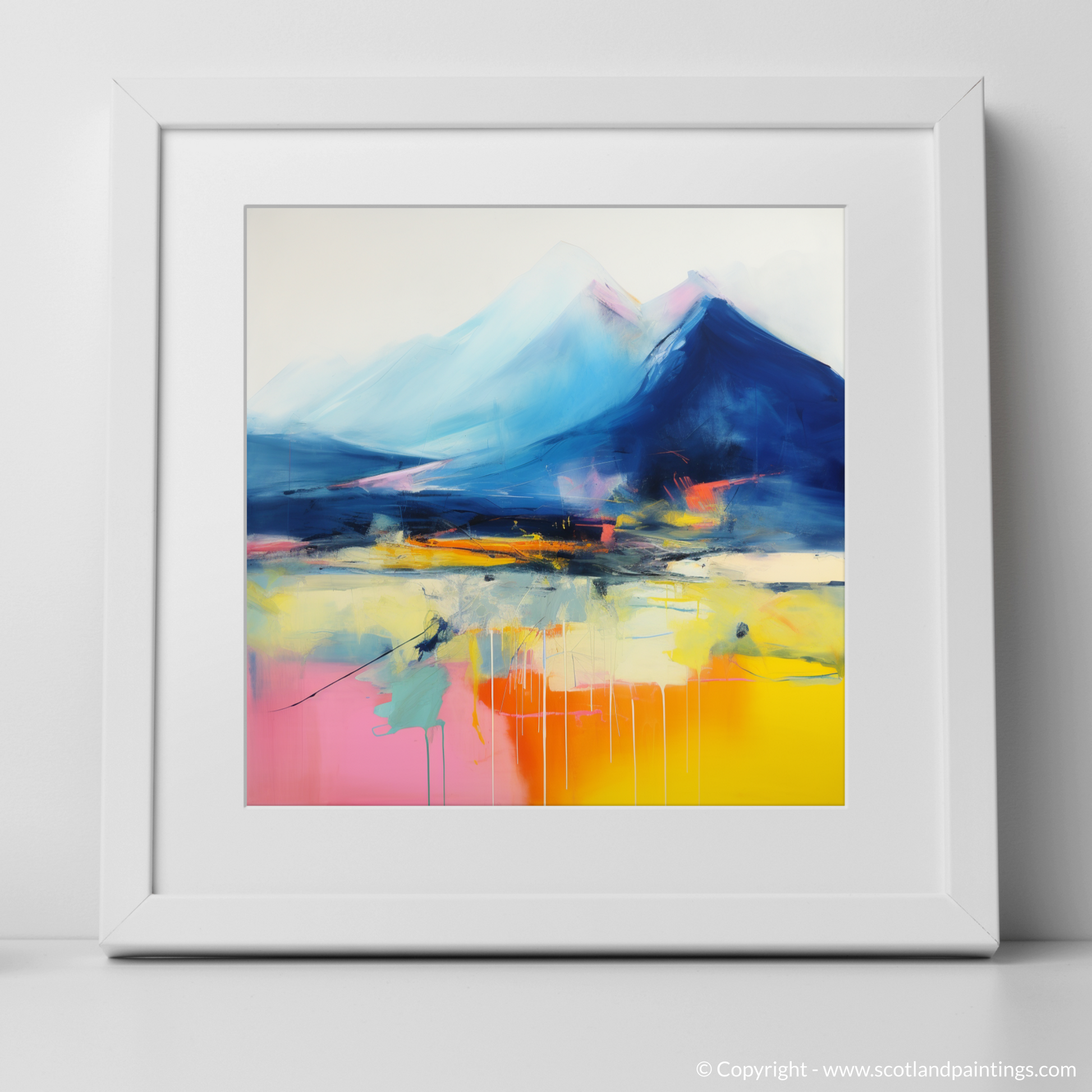 Art Print of Beinn Narnain with a white frame