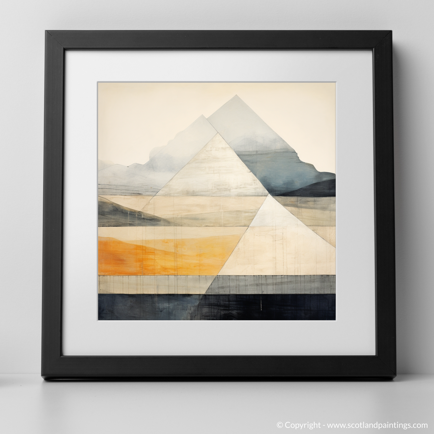 Art Print of Beinn Dòrain with a black frame