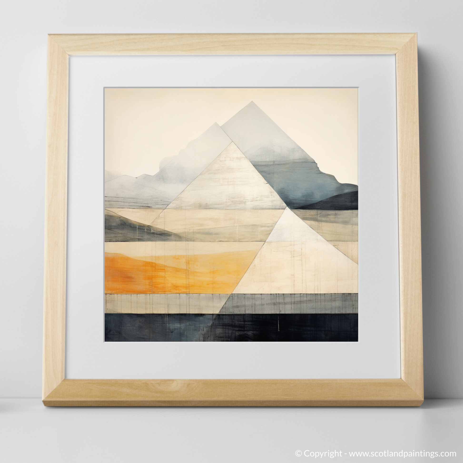 Art Print of Beinn Dòrain with a natural frame