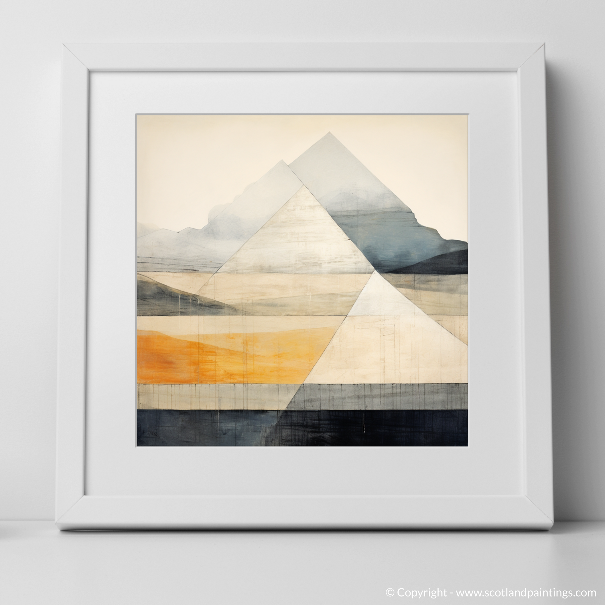 Art Print of Beinn Dòrain with a white frame