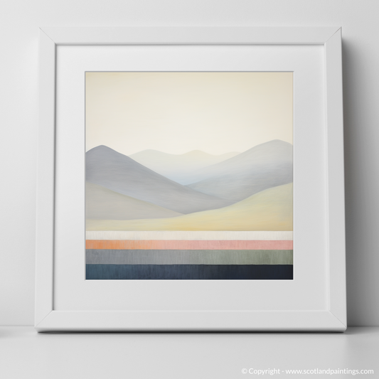 Art Print of The Cairnwell with a white frame