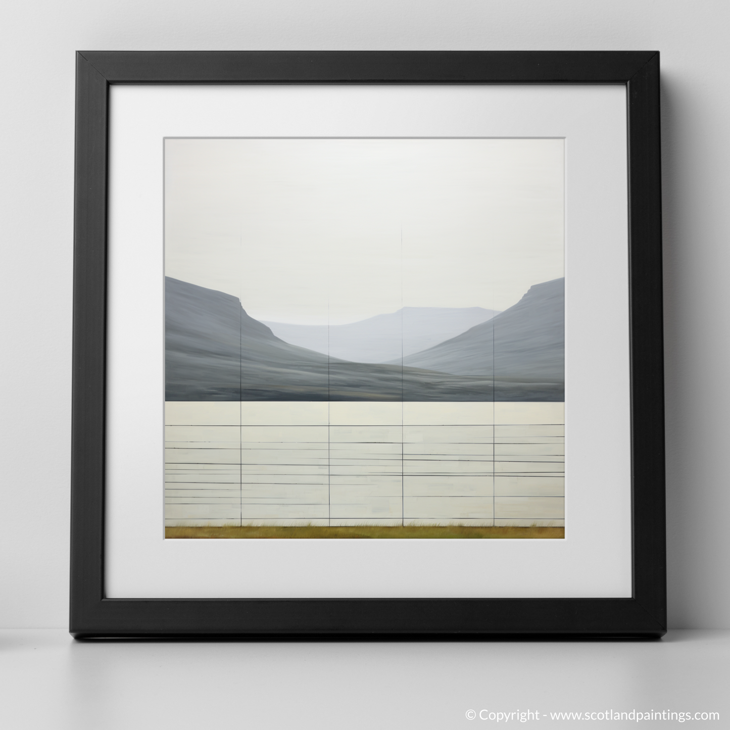 Art Print of The Cairnwell with a black frame