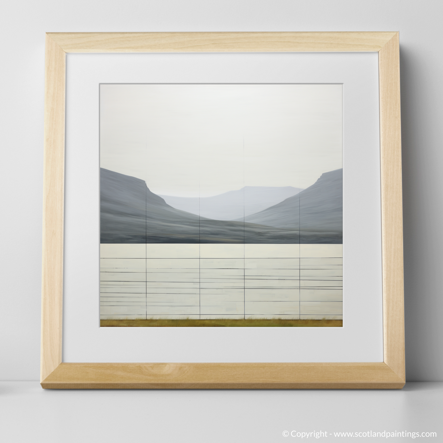 Art Print of The Cairnwell with a natural frame