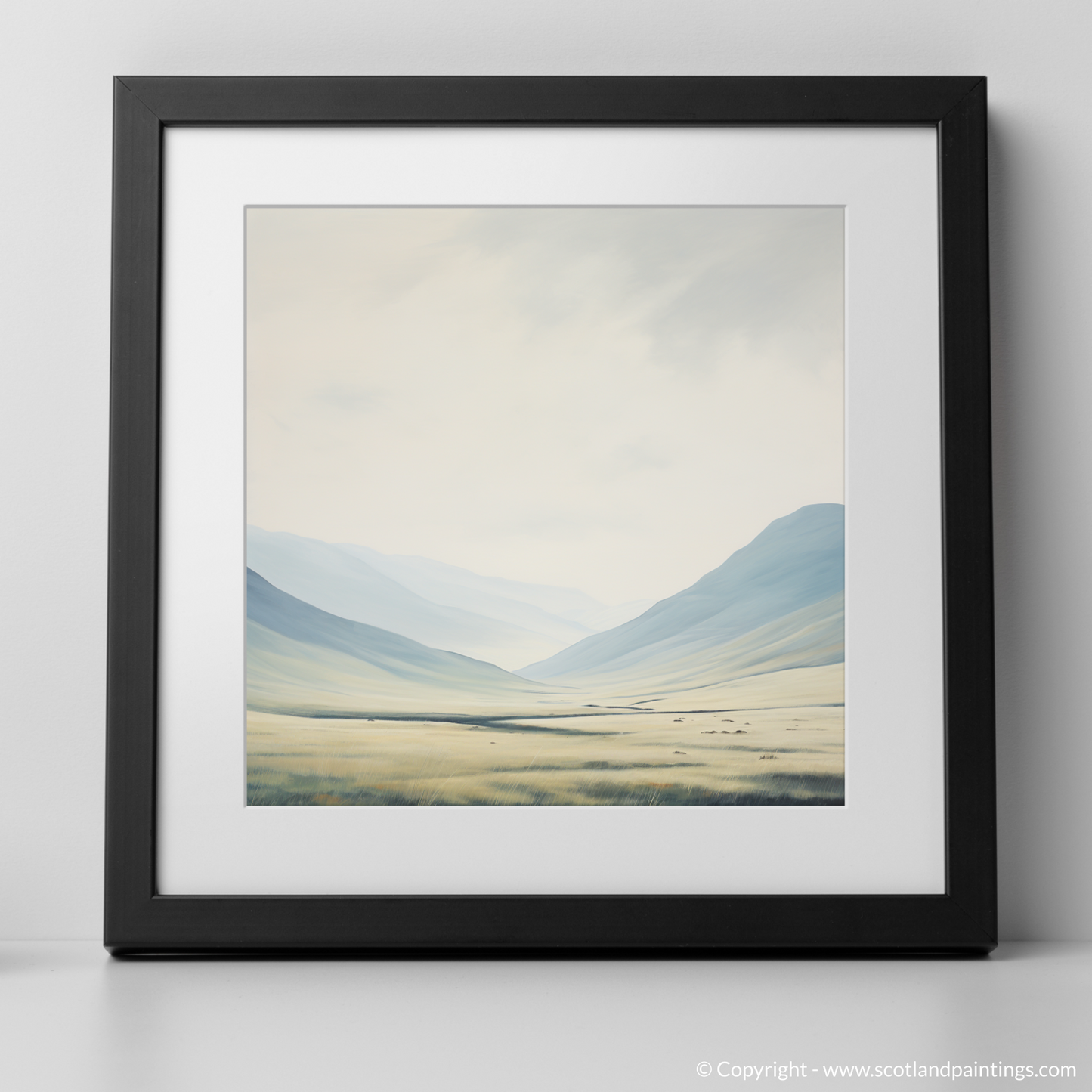 Art Print of The Cairnwell with a black frame