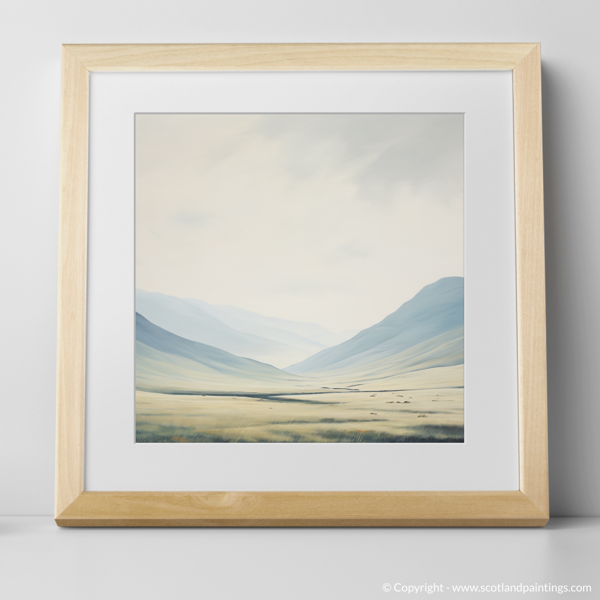 Art Print of The Cairnwell with a natural frame