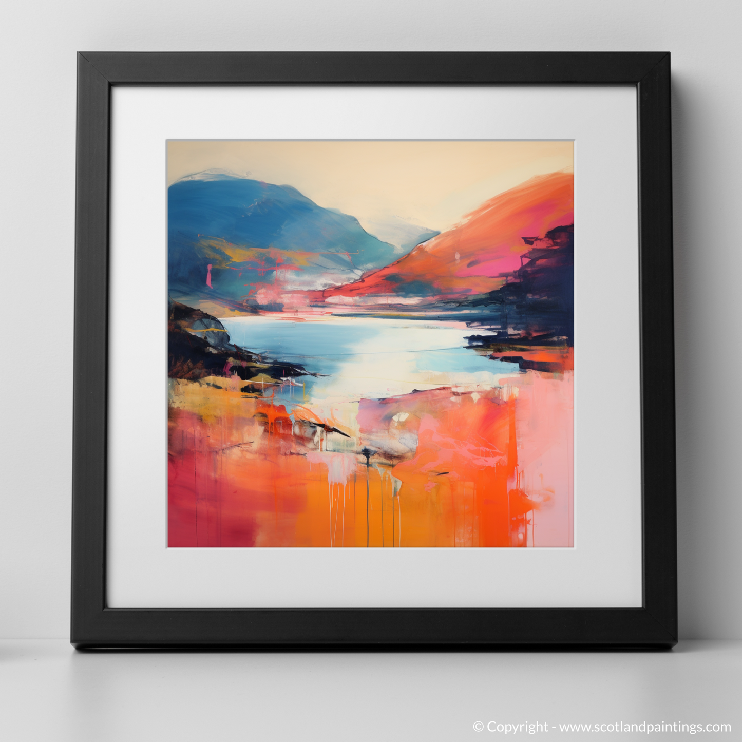 Art Print of Ben Vorlich (Loch Earn) with a black frame