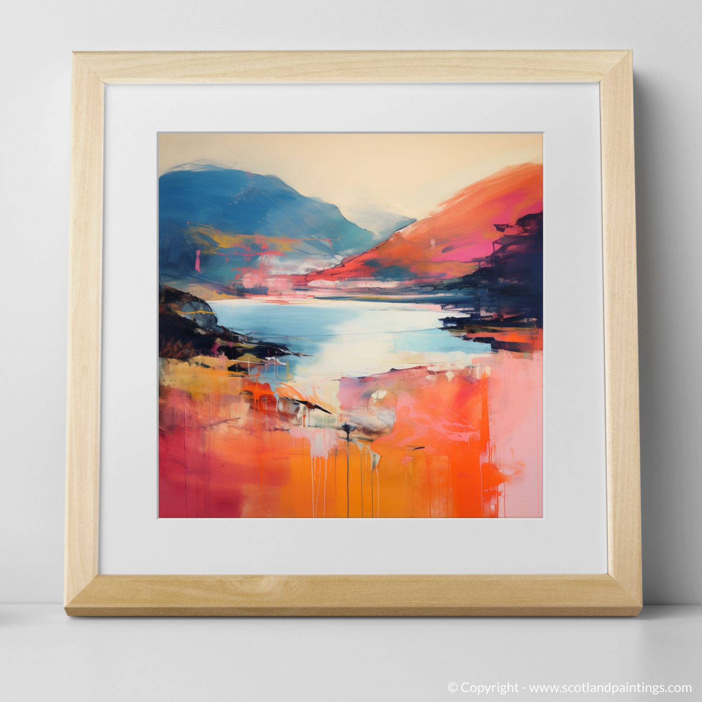 Art Print of Ben Vorlich (Loch Earn) with a natural frame