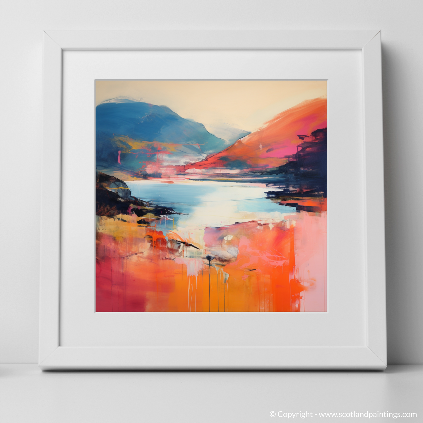 Art Print of Ben Vorlich (Loch Earn) with a white frame