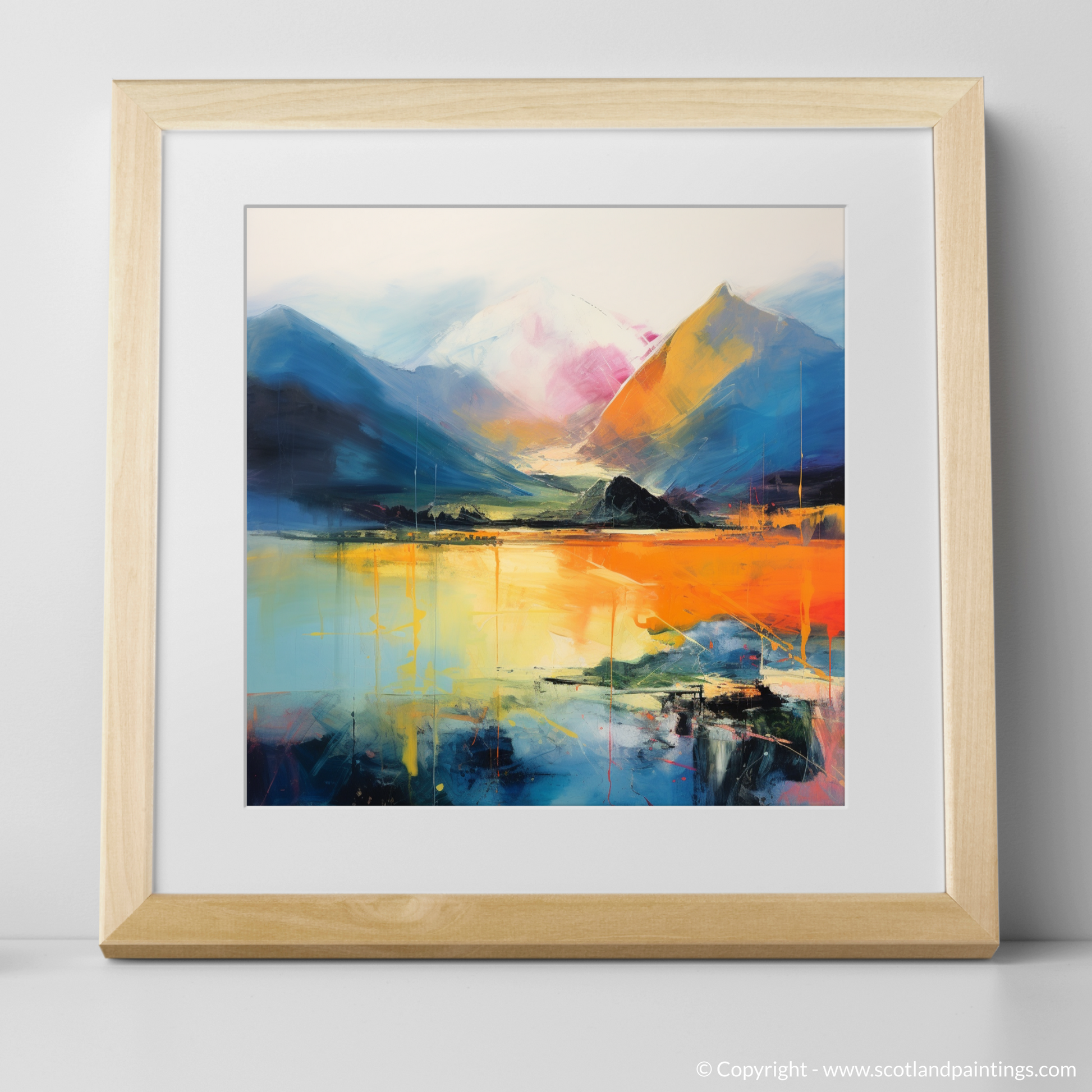 Art Print of Ben Vorlich (Loch Earn) with a natural frame