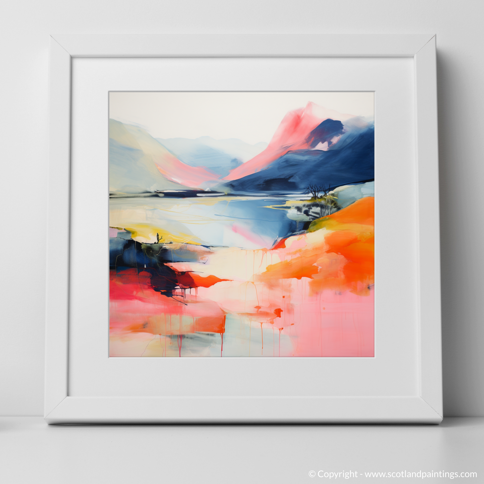 Art Print of Ben Vorlich (Loch Earn) with a white frame