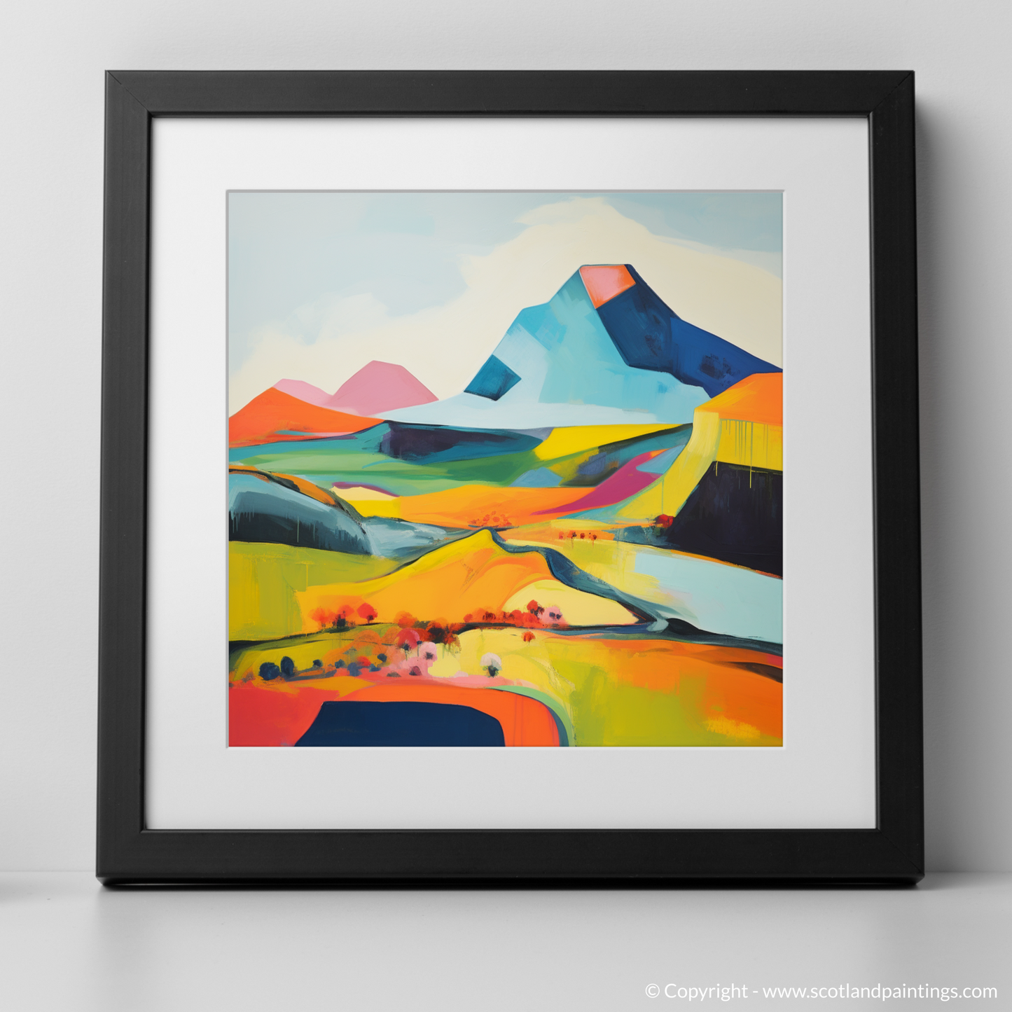 Art Print of Càrn Gorm with a black frame