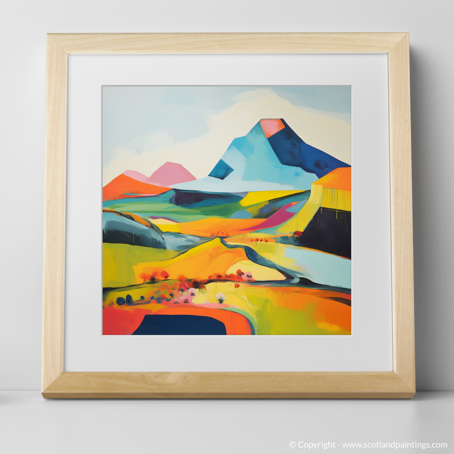 Art Print of Càrn Gorm with a natural frame