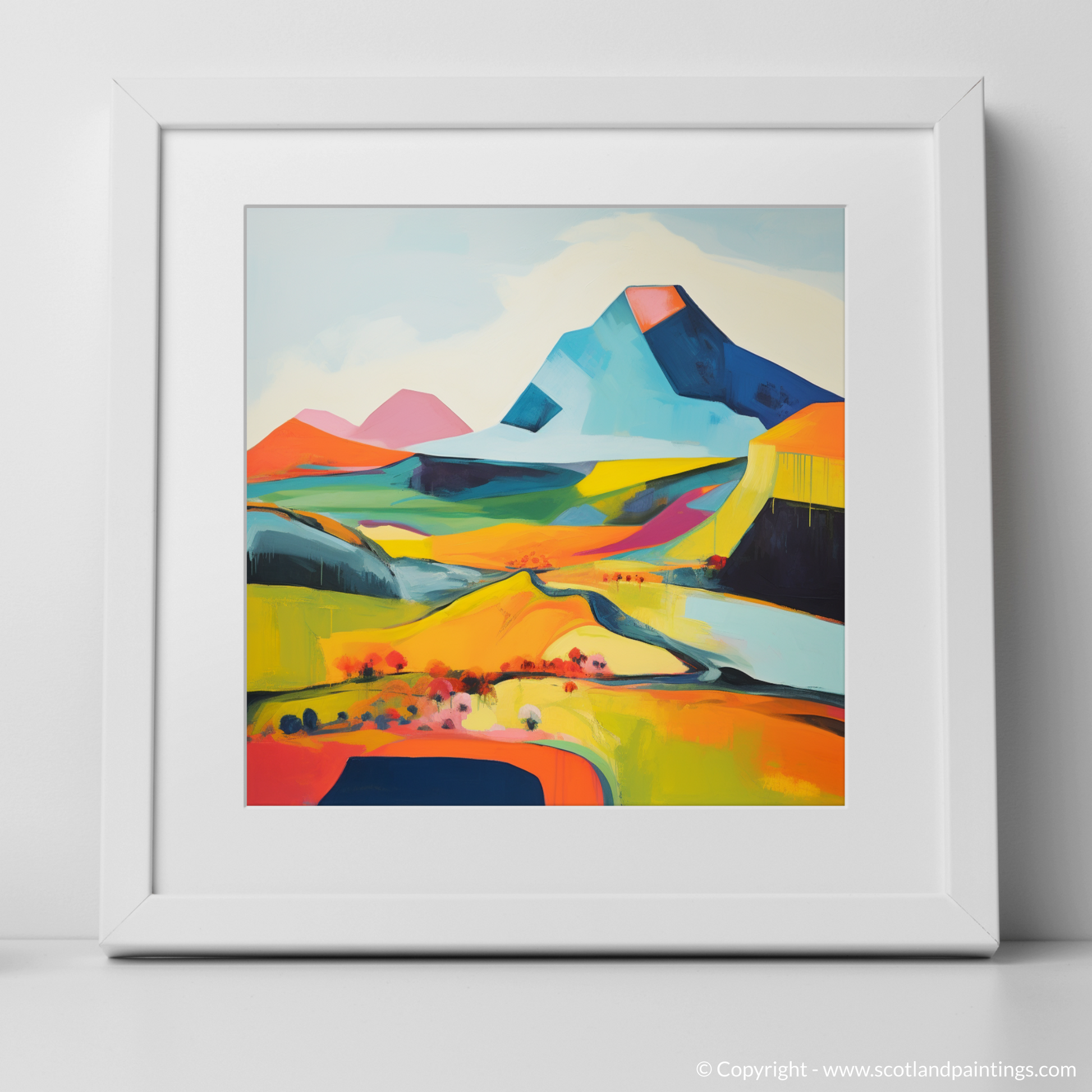 Art Print of Càrn Gorm with a white frame