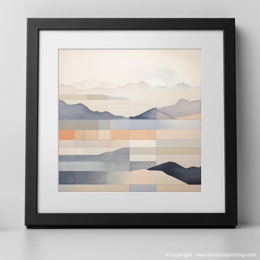 Art Print of Creag Mhòr (Meall na Aighean) with a black frame