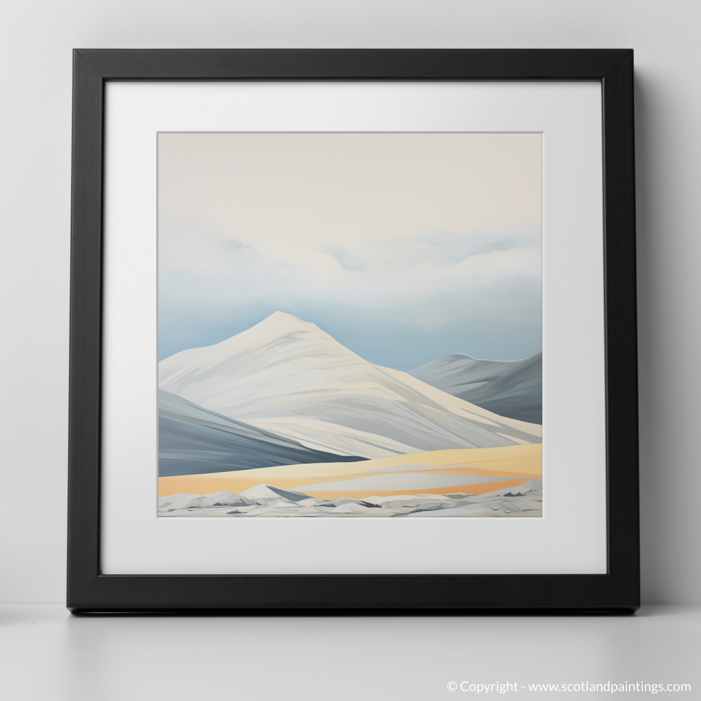 Art Print of Ben Lawers with a black frame