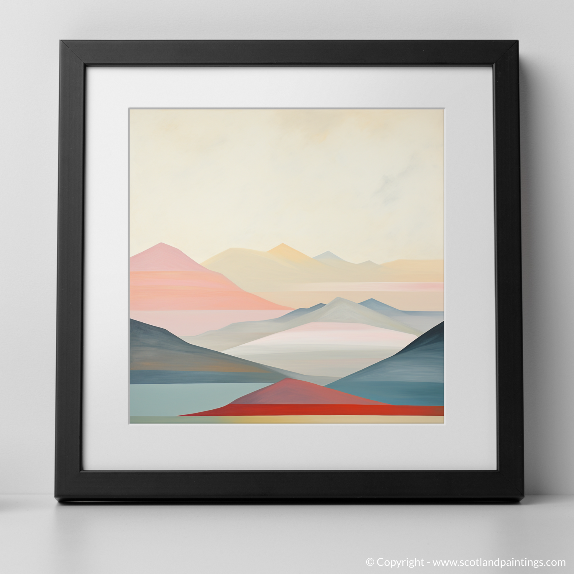 Art Print of Ben Lawers with a black frame