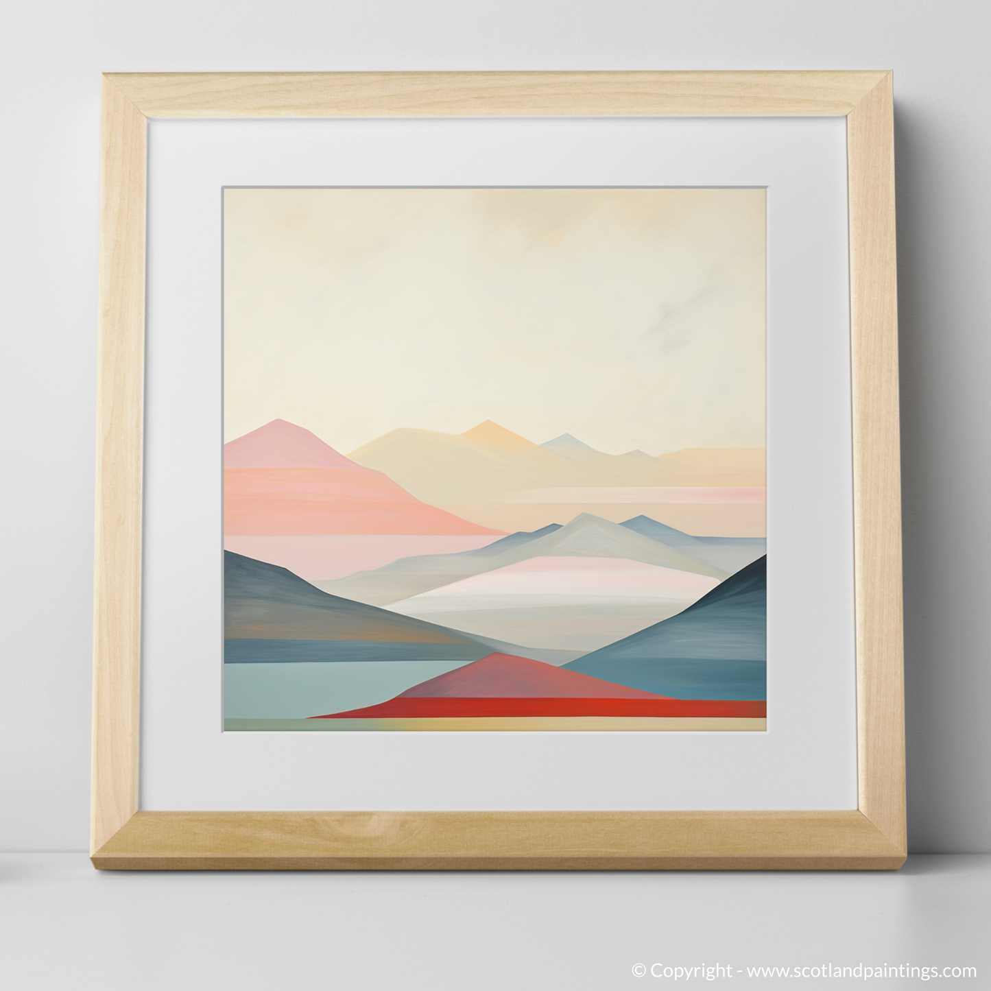 Art Print of Ben Lawers with a natural frame