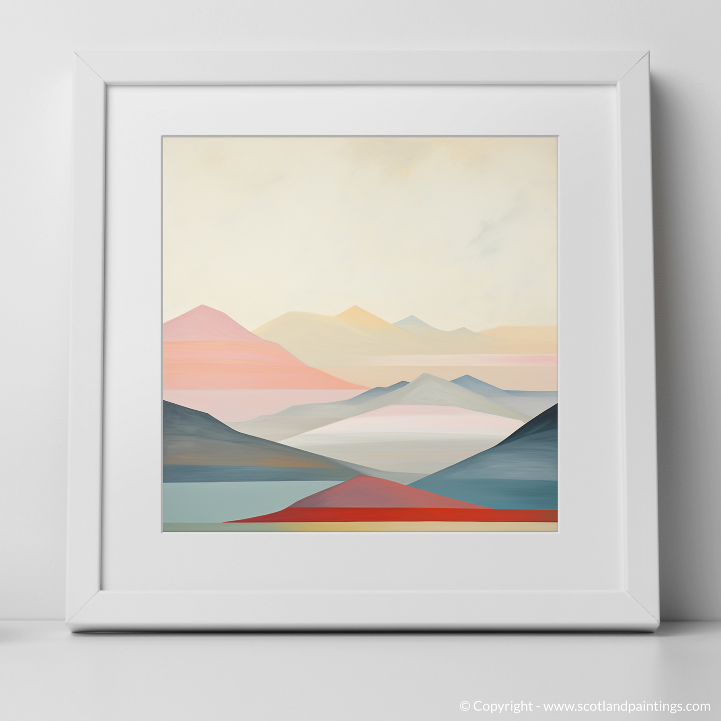 Art Print of Ben Lawers with a white frame