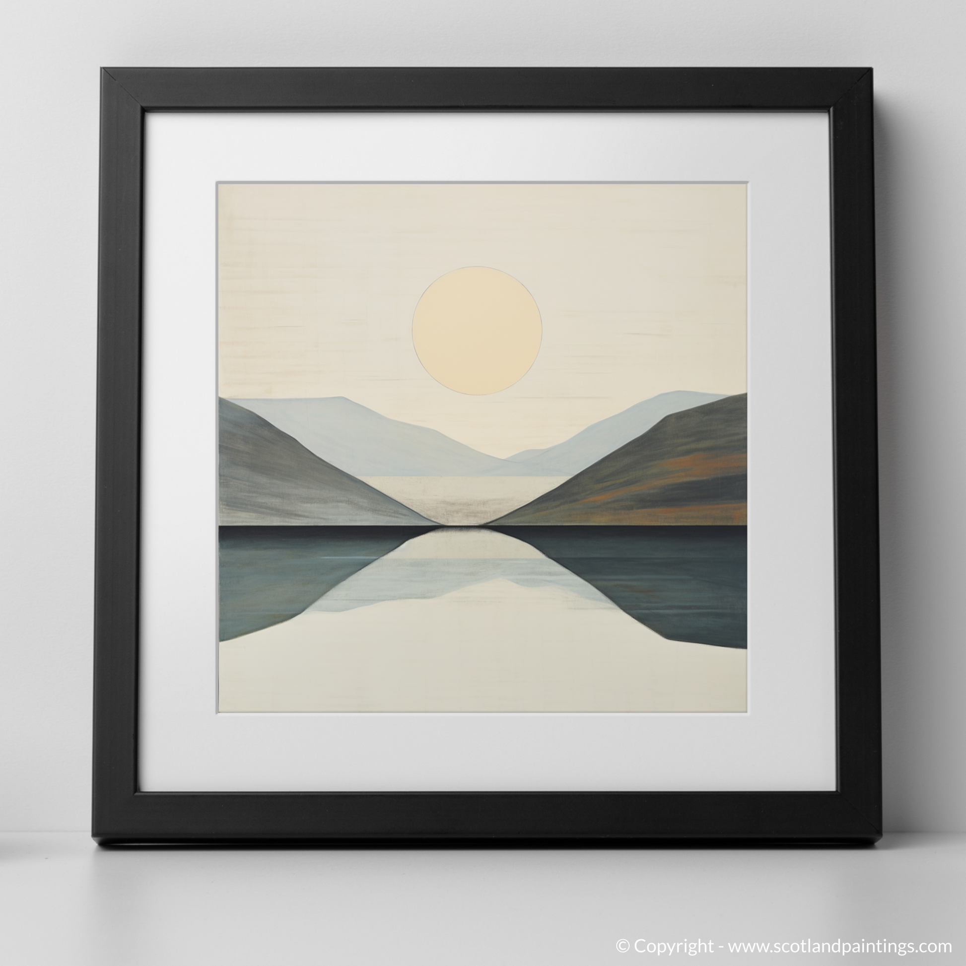 Art Print of Ben Vorlich (Loch Earn) with a black frame